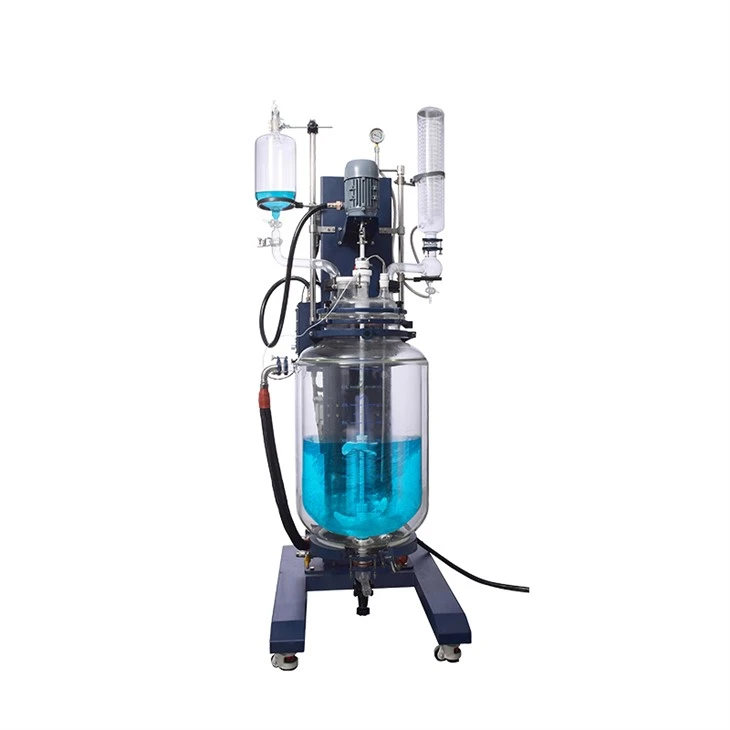 50L LIFTING JACKETED GLASS REACTOR